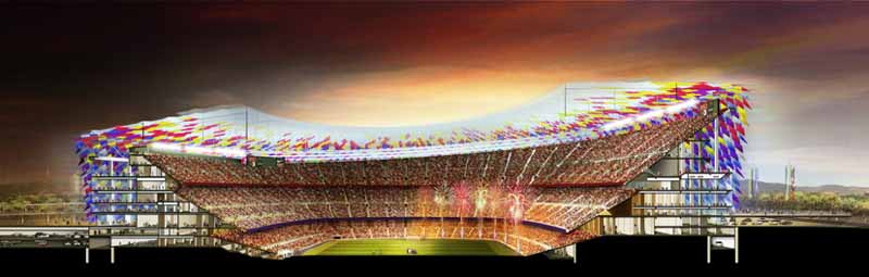 عکس استادیوم.استادیوم بارسلونا.استادیوم نیوکمب بارسلونا
