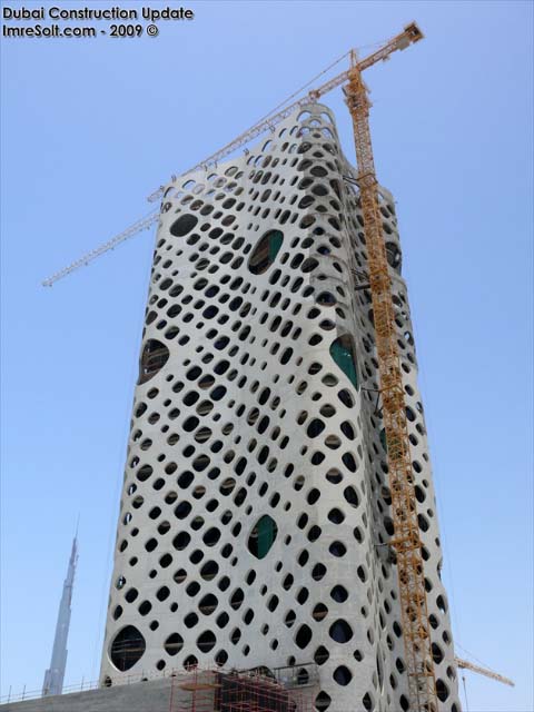 dubai tower 2009. In May of 2009, the exterior