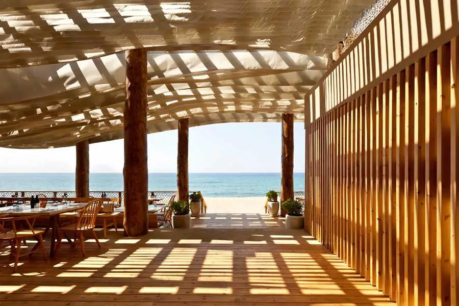 Barbouni Beach Restaurant: Navarino Dunes Hotel - e-architect