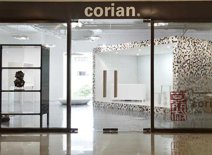 Located in Huashan Square in Shanghai the DuPont Corian Design
