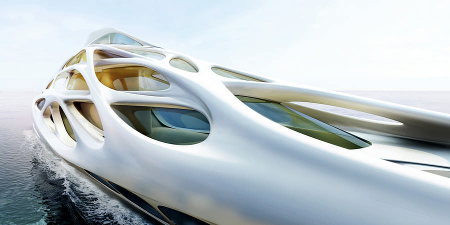 Zaha Hadid Superyacht: Blohm+Voss Boat - e-architect