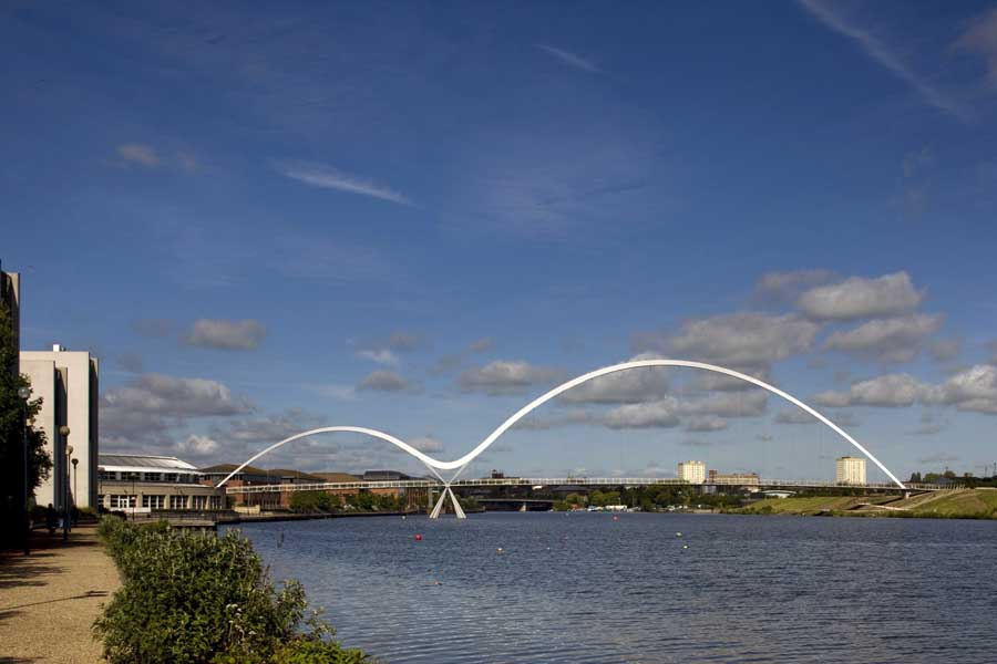Infinity Bridge Stockton on Tees Lighting England e 