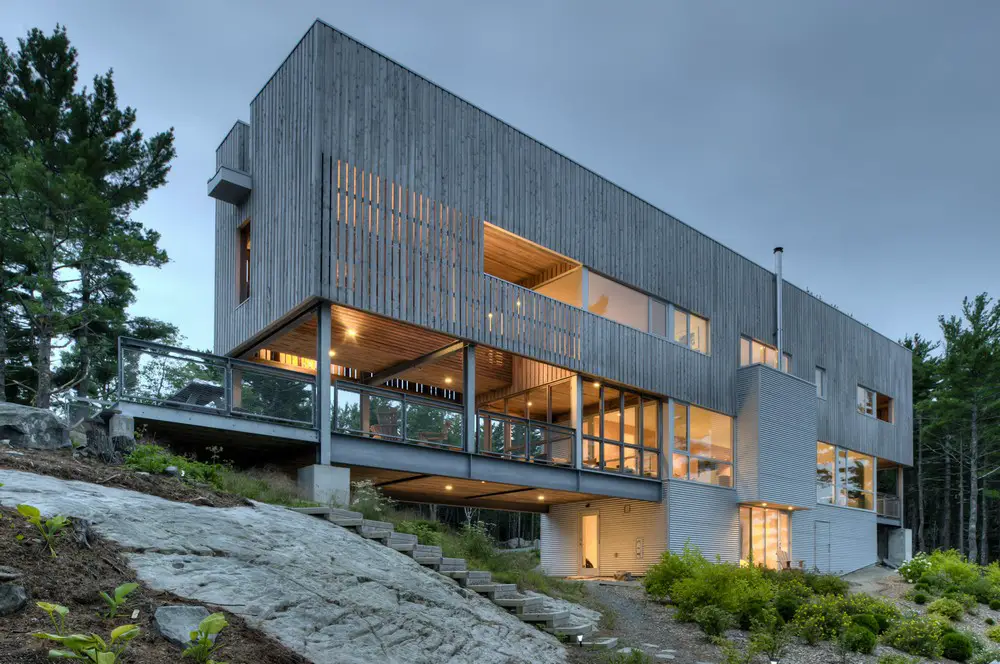 Bridge House in Nova Scotia Port Medway e architect