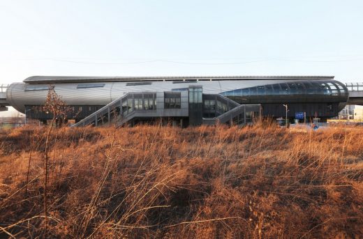 Beijing Fangshan Elevated Subway Stations in China