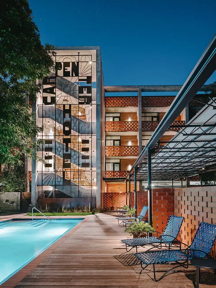 Carpenter Hotel in Austin, Texas Accommodation - e-architect